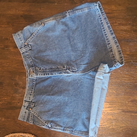 90's vintage Lee carpenters jean shorts size 16 M - Picture 3 of 15